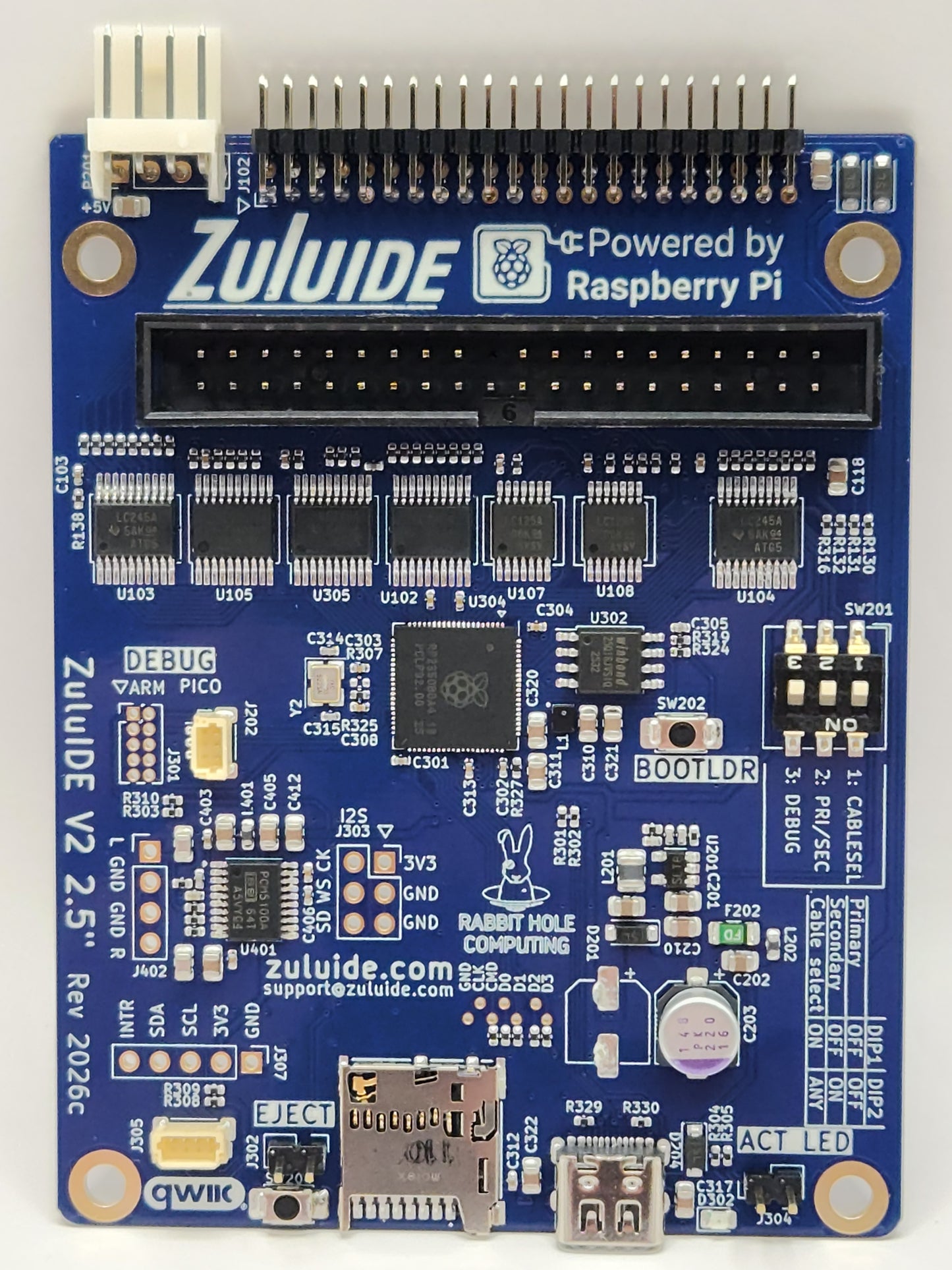 ZuluIDE V2 Hybrid 2.5 inch with integrated DAC
