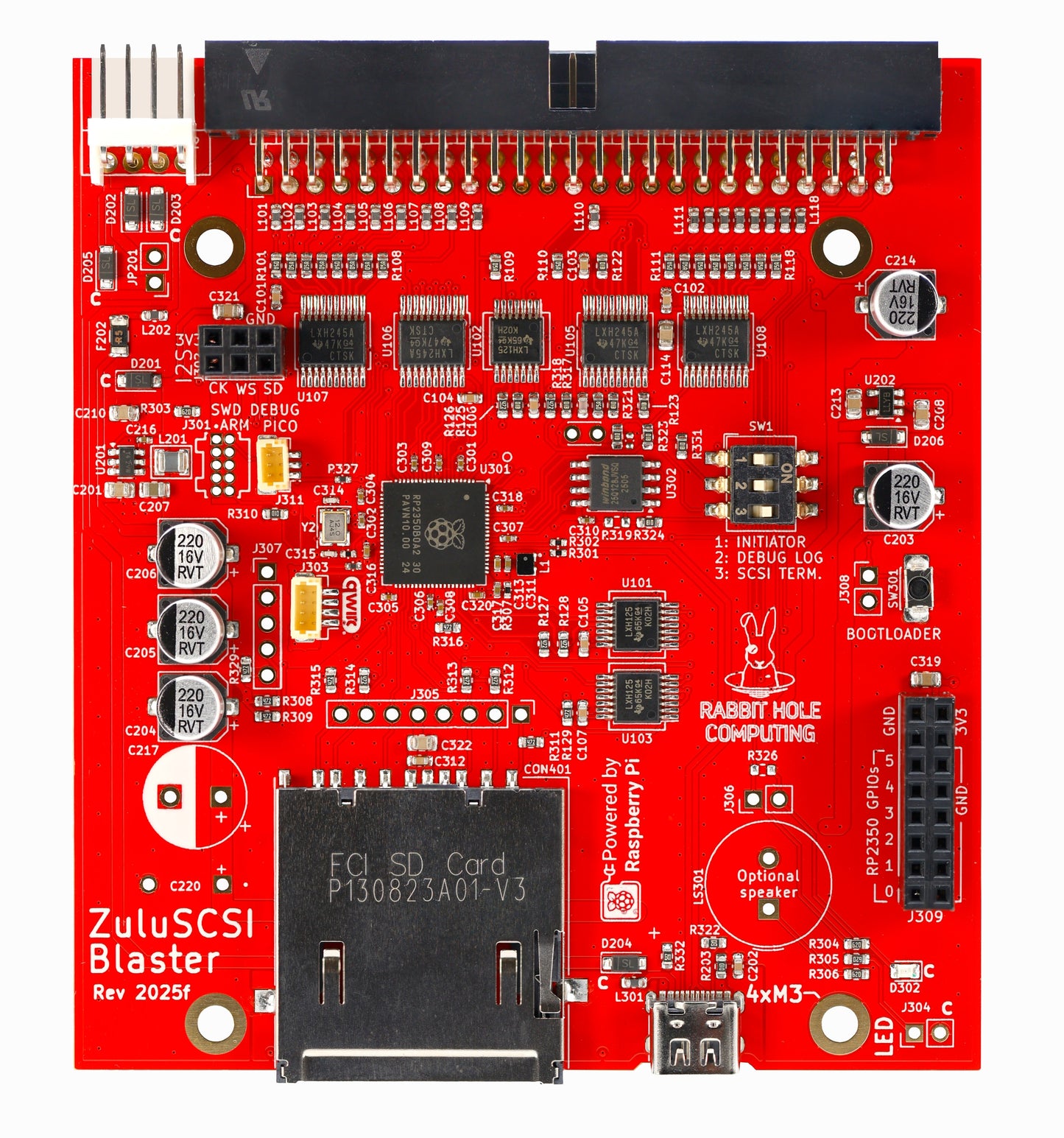 ZuluSCSI Blaster - An RP2350B-based SCSI emulator