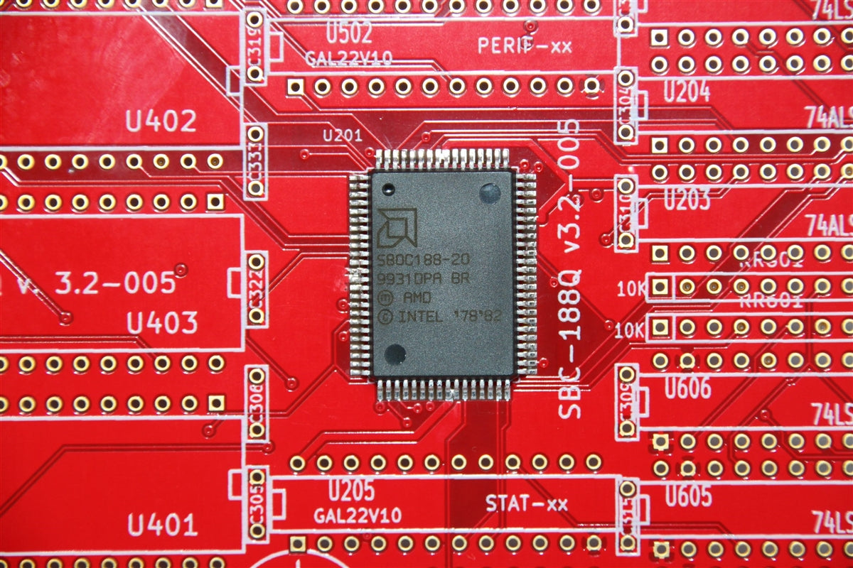 SBC-188Q 80C188 Single Board Retro Computer