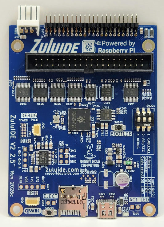 ZuluIDE V2 Hybrid 2.5 inch with integrated DAC