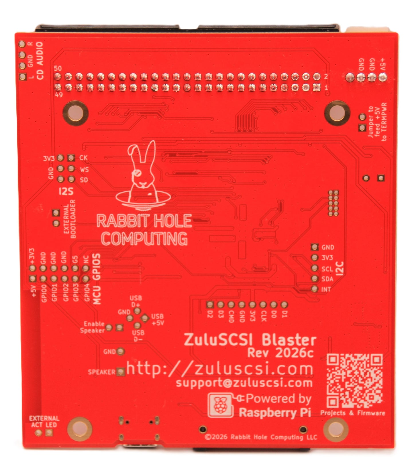 ZuluSCSI Blaster - Ultra SCSI emulator up to 18MB/sec