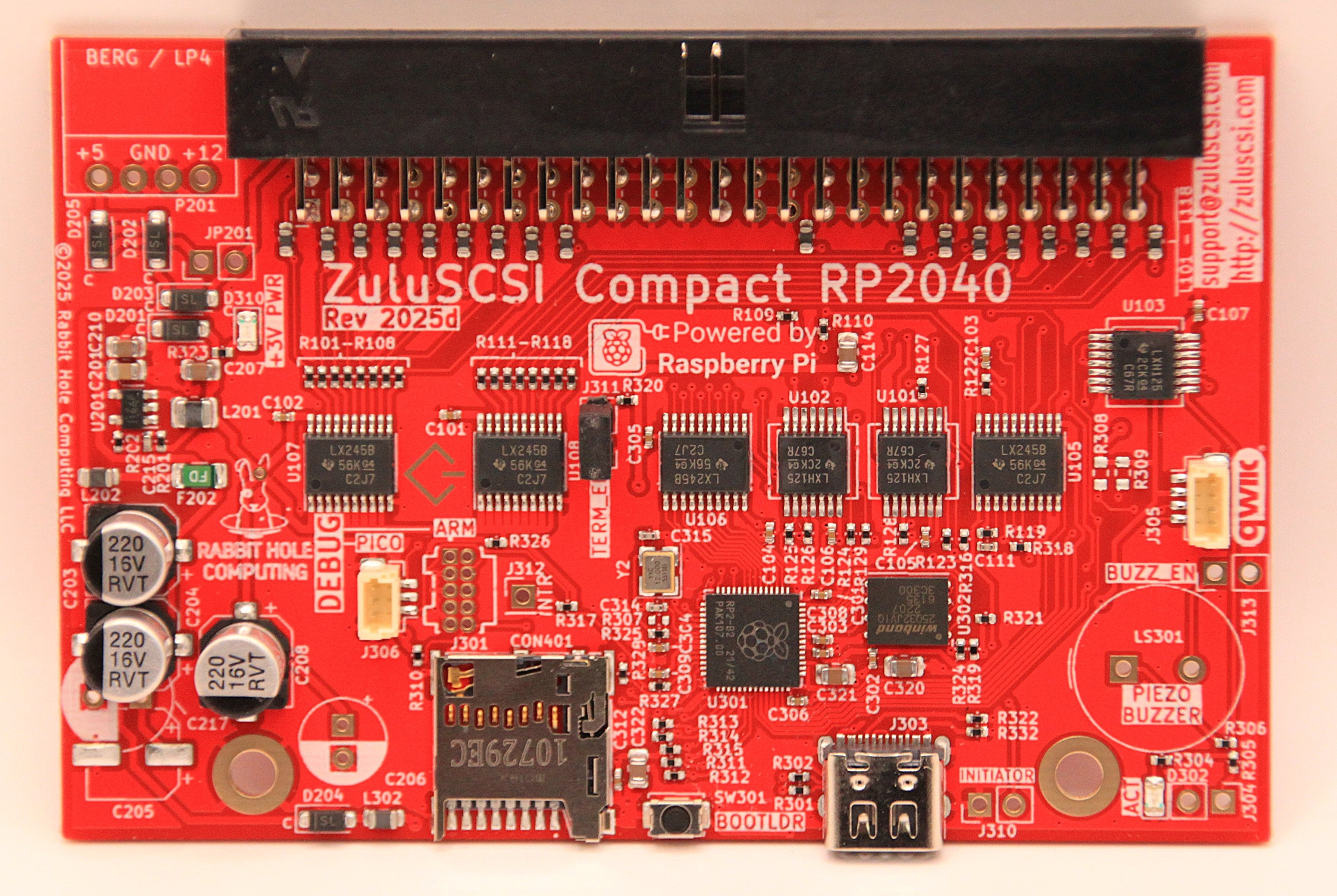 外付けハードディスク・ドライブ ZuluSCSI Compact RP2040 with USB-C ZuluSCSI Compact RP2040 with USB-C – Rabbit Hole Computing