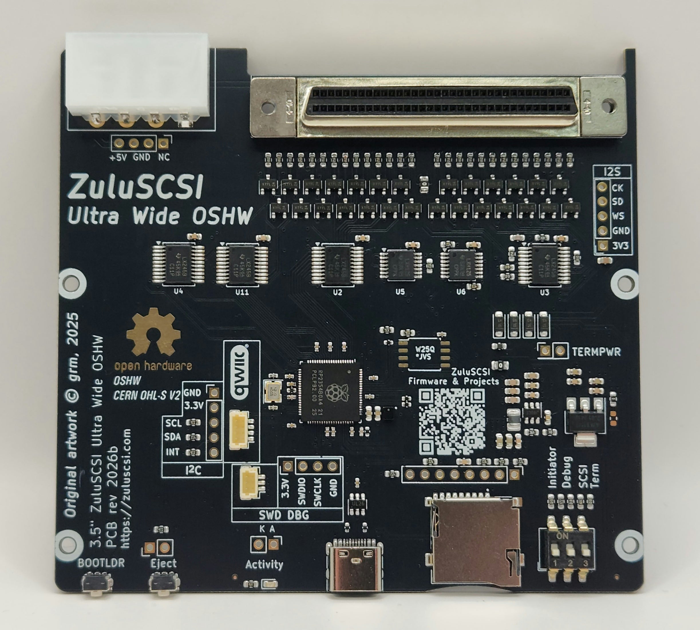 ゆー ZuluSCSI Ultra Wide OSHW – Rabbit Hole Computing