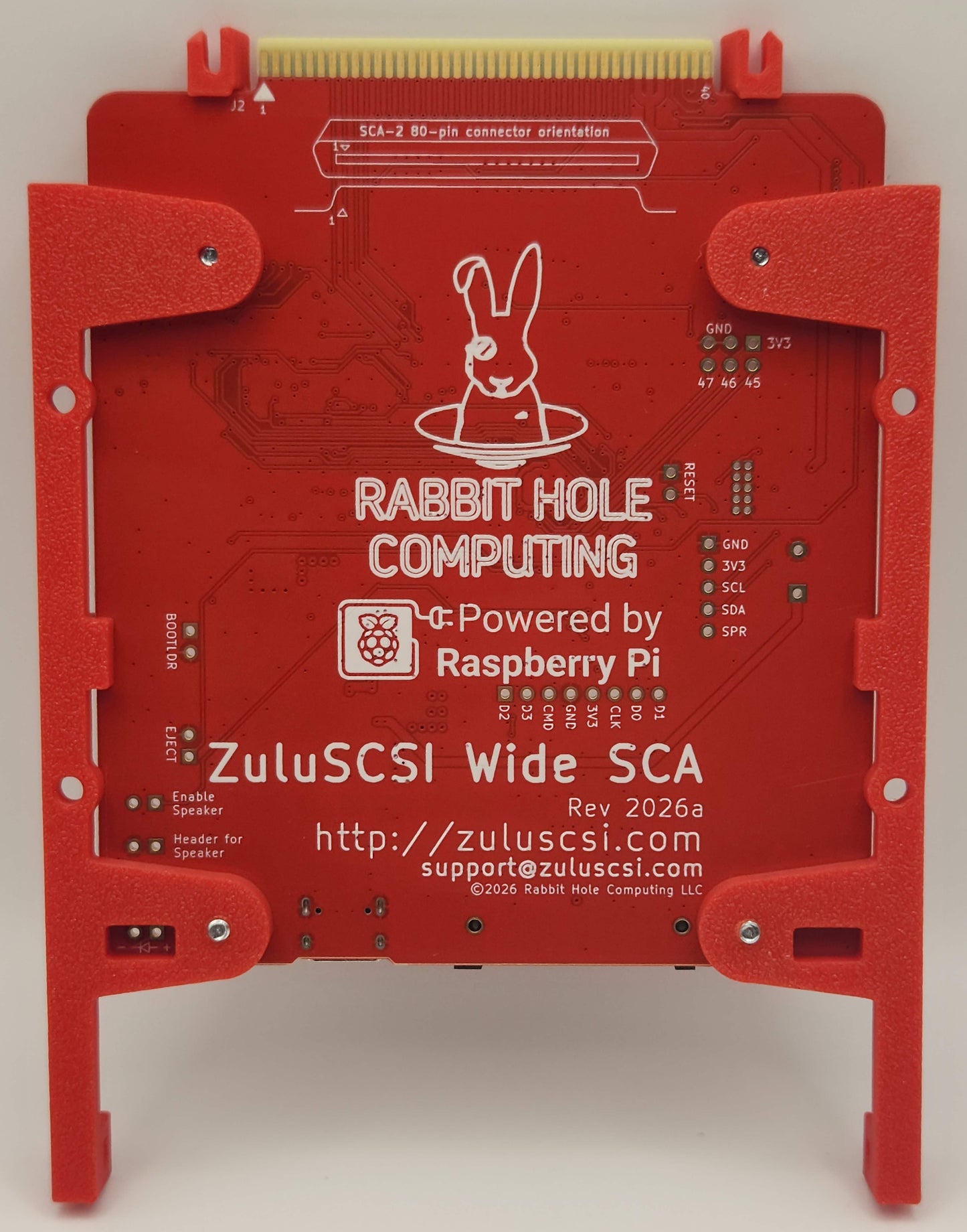 ZuluSCSI Wide SCA - 16-bit UW SCSI emulator - Rev 2026a